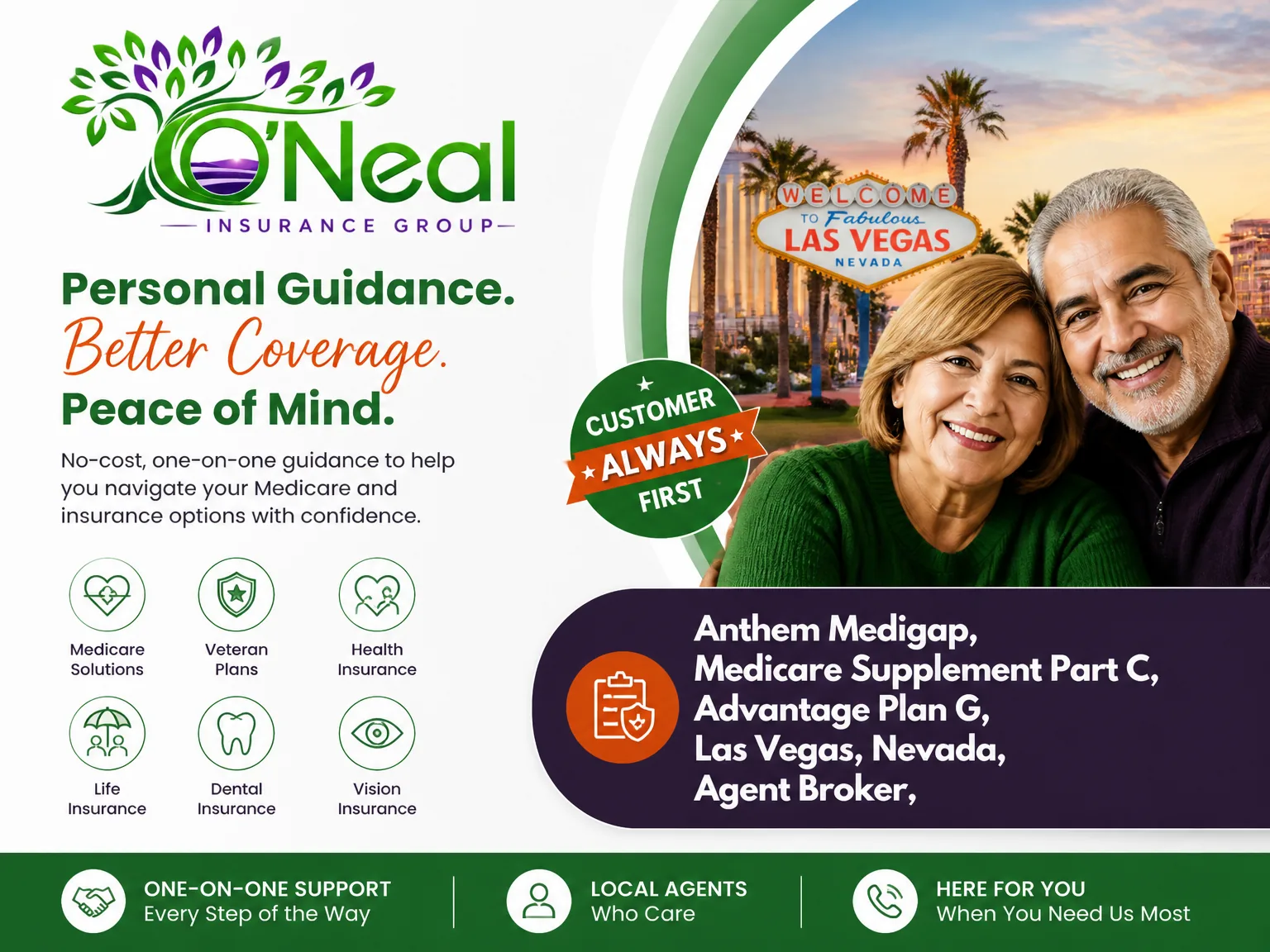 Anthem Medicare Supplement in Las Vegas, Nevada 1 Anthem Medicare Supplement Las Vegas: Anthem Blue Cross Blue Shield Medigap plan options compared by a licensed agent broker for Henderson, Summerlin and North Las Vegas residents