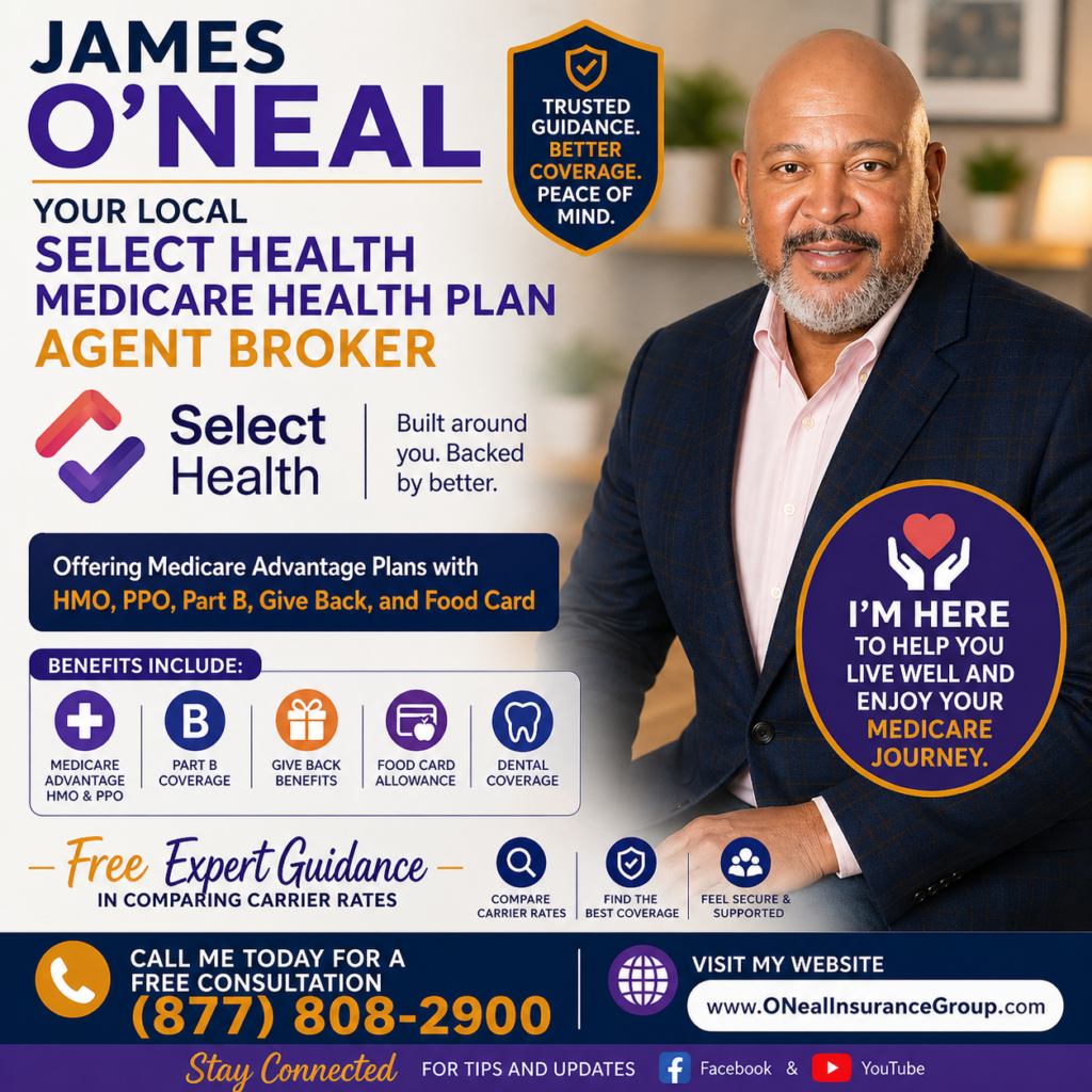 Discover peace of mind with O'Neal Insurance Group Select Health! Serving Utah and Nevada, we provide tailored Medicare HMO and Special Needs Plans designed to fit your health and budget. Our friendly experts will help you access valuable benefits, local provider networks, and dedicated support every step of the way. Trust us to make your Medicare journey smooth and rewarding—reach out and secure your future health now!